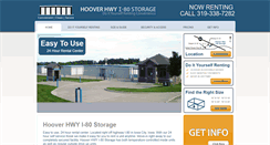 Desktop Screenshot of hooverhwyi80storage.com