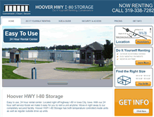 Tablet Screenshot of hooverhwyi80storage.com